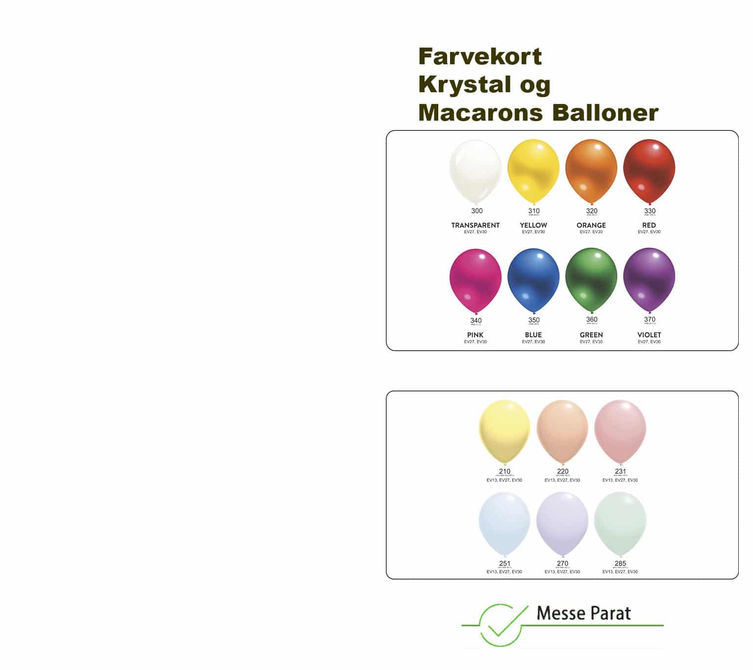 farvekort krystal og macarons balloner